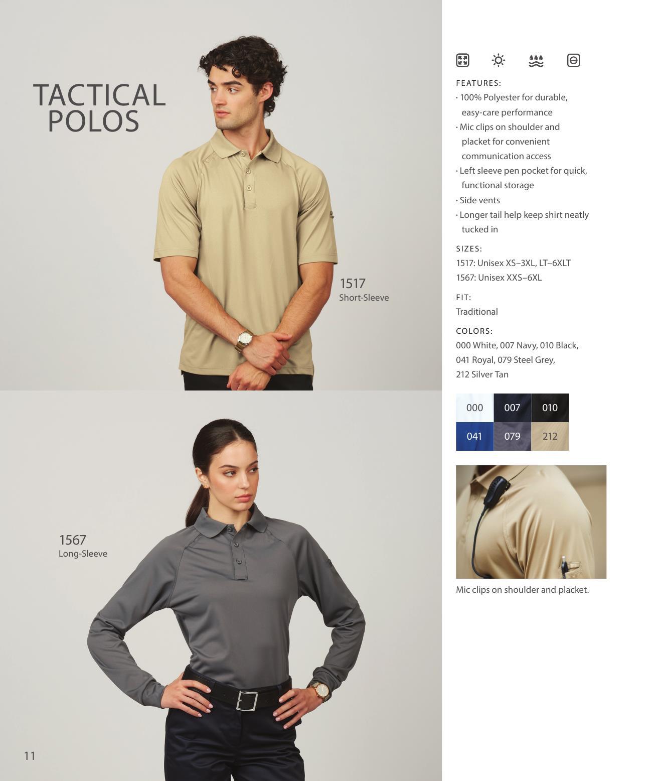 Command a professional presence with security apparel built to perform.