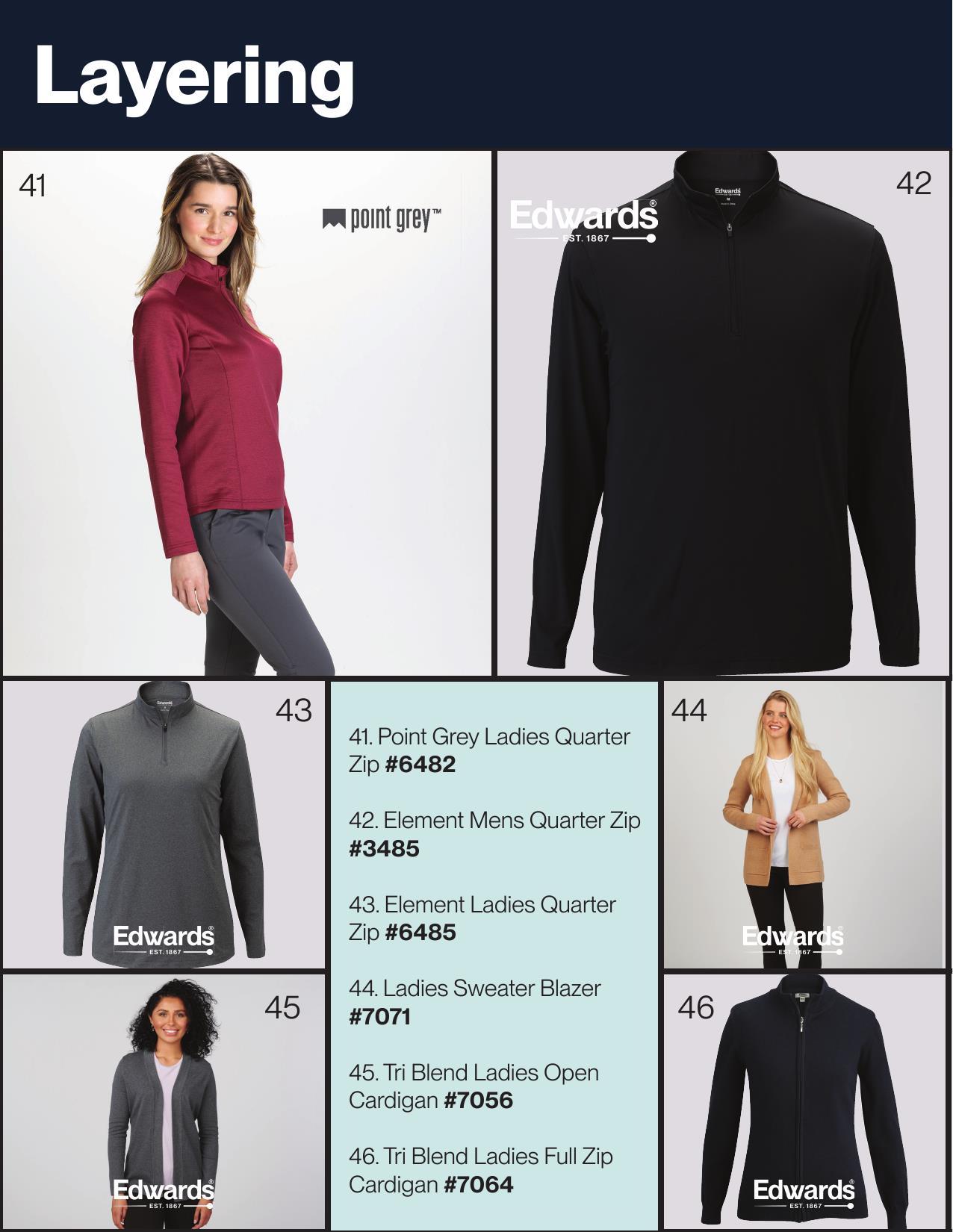 Inexpensive, yet quality apparel for gift giving.  Great styles to decorate!