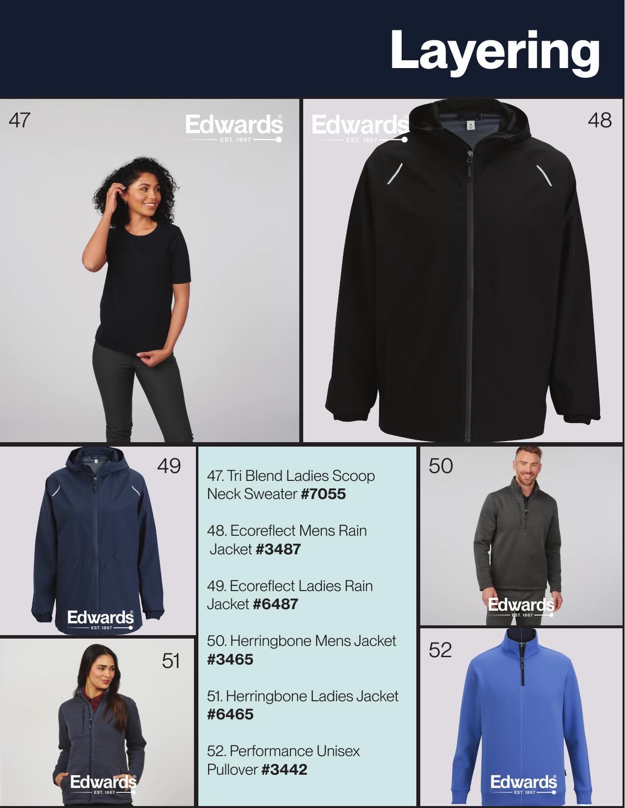 Inexpensive, yet quality apparel for gift giving.  Great styles to decorate!