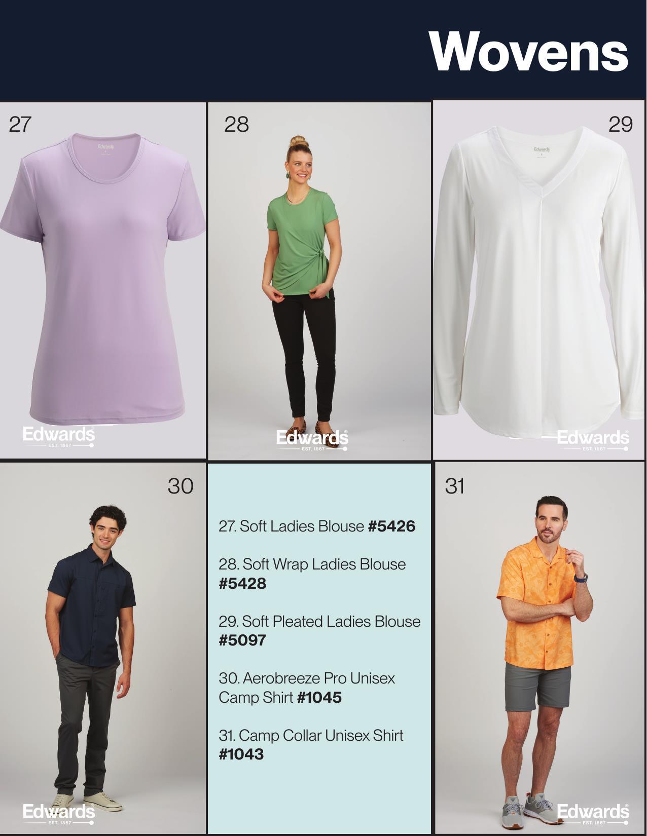 Inexpensive, yet quality apparel for gift giving.  Great styles to decorate!