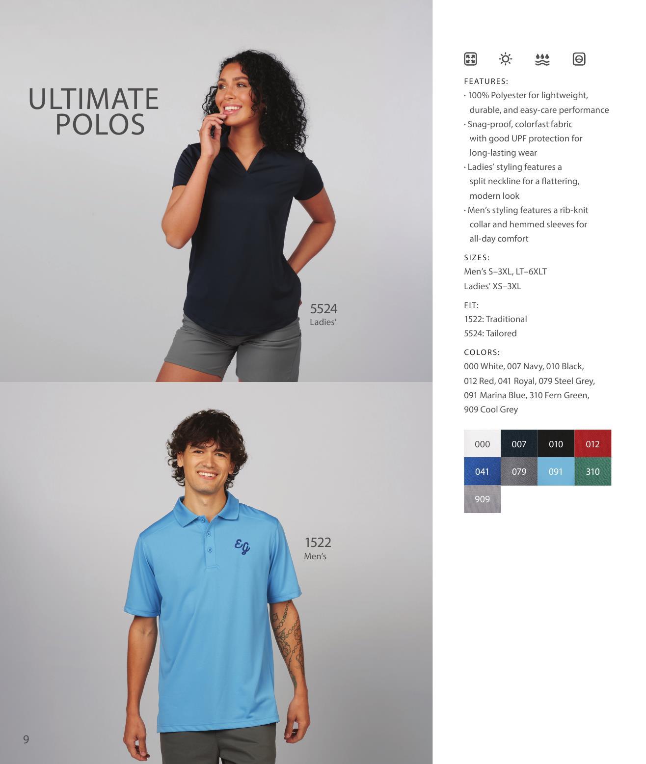 Our latest collection of polos &amp; knits.