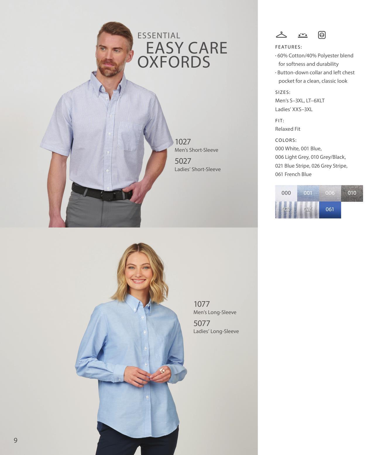 Our latest collection of dress and casual wovens.