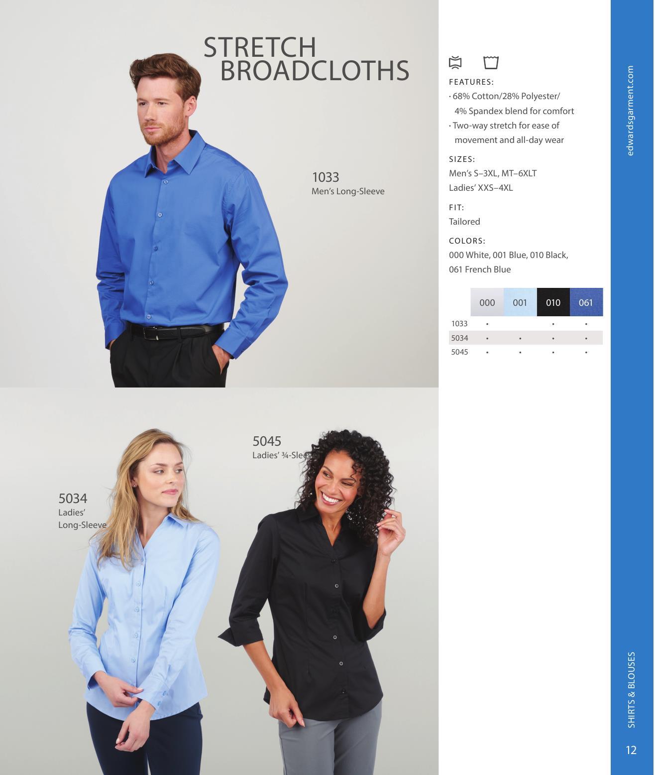 Our latest collection of dress and casual wovens.