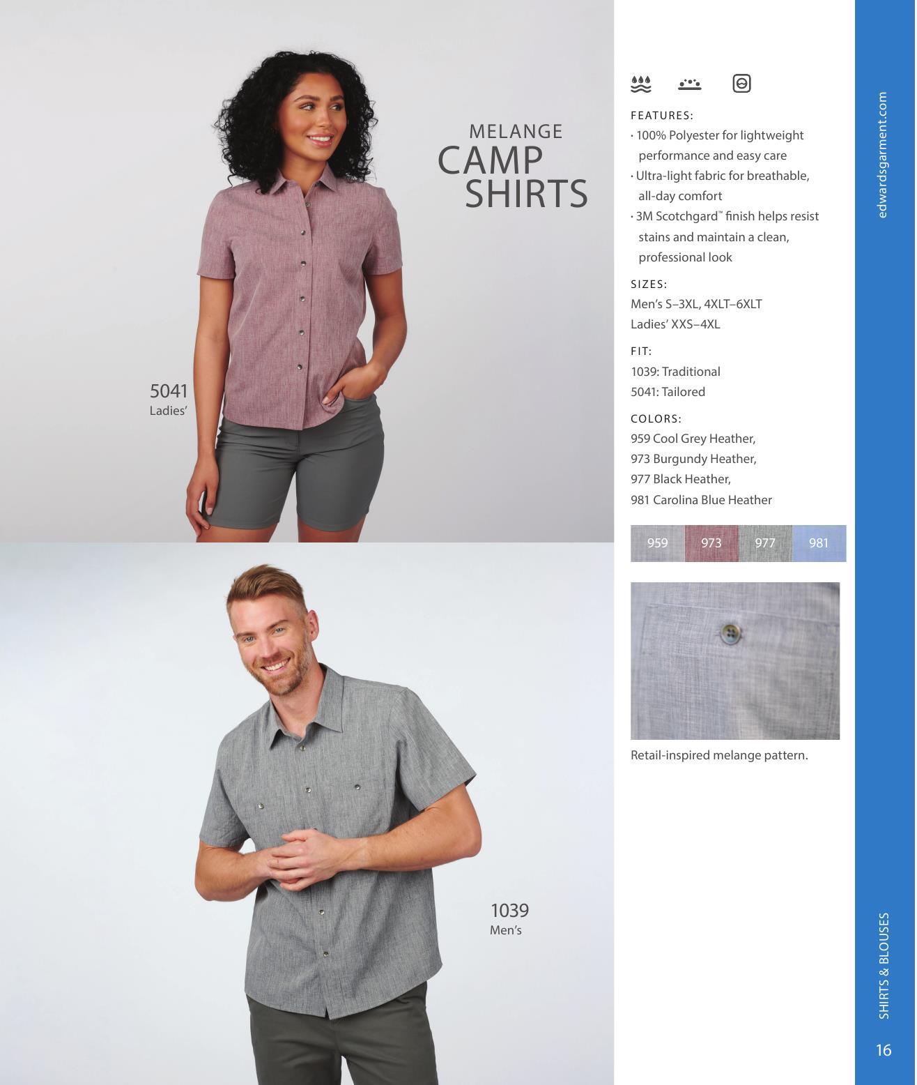 Our latest collection of dress and casual wovens.