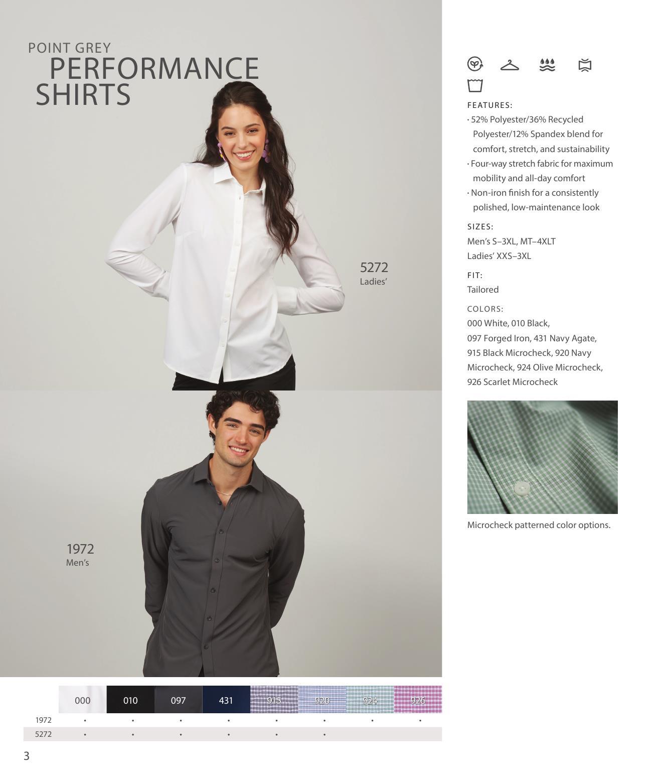 Our latest collection of dress and casual wovens.