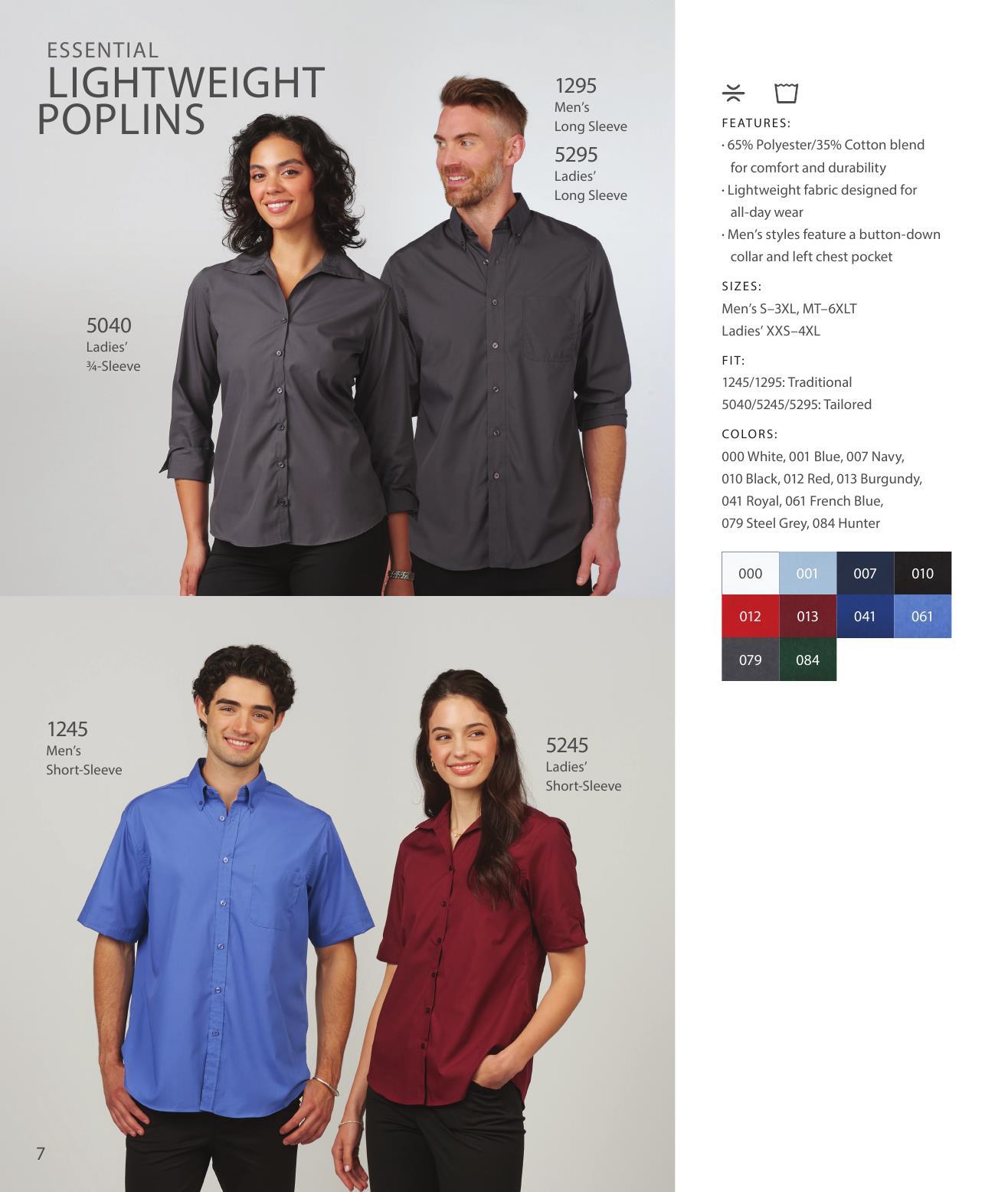 Our latest collection of dress and casual wovens.