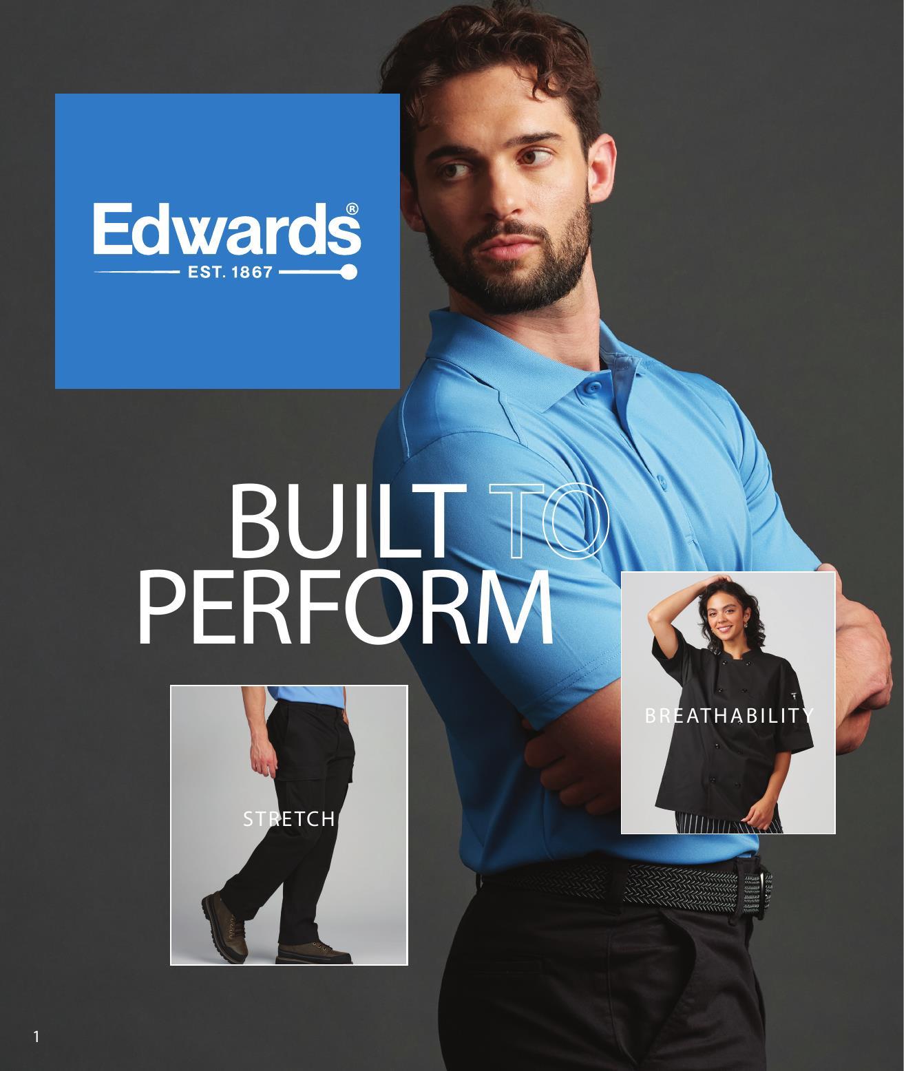 The Edwards line of apparel for front-of-house to back-of-house teams