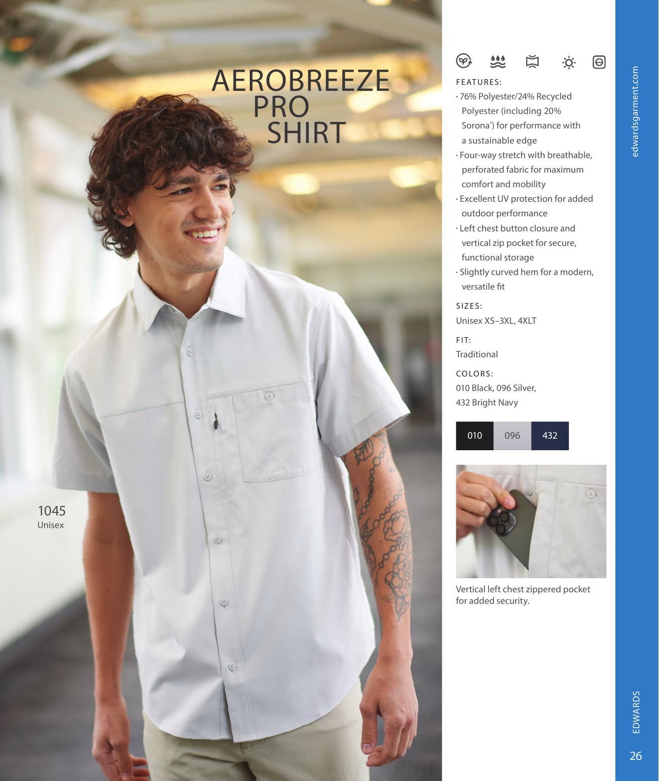 The Edwards line of apparel for front-of-house to back-of-house teams