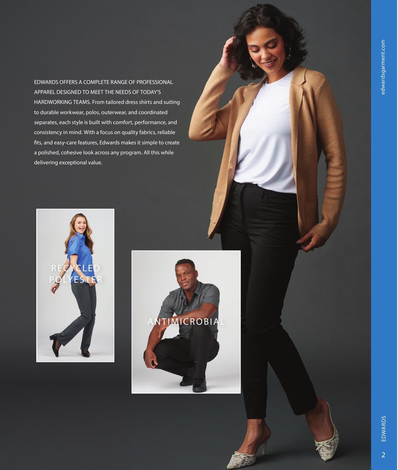 The Edwards line of apparel for front-of-house to back-of-house teams