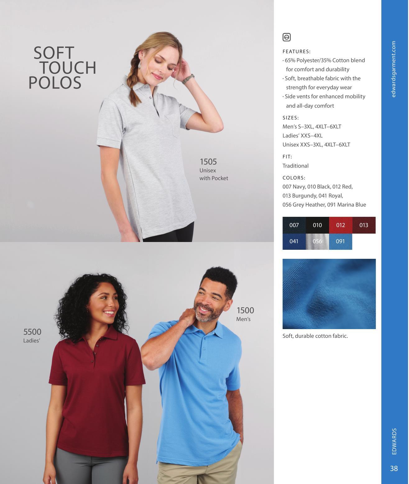 The Edwards line of apparel for front-of-house to back-of-house teams