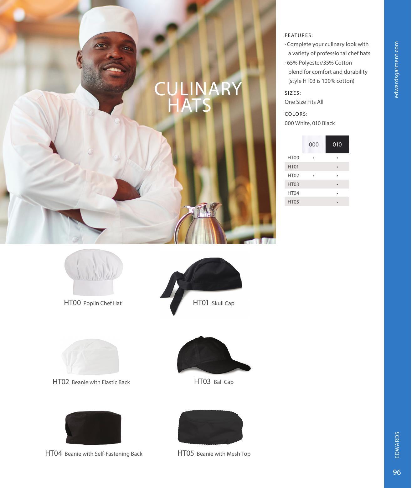 The Edwards line of apparel for front-of-house to back-of-house teams