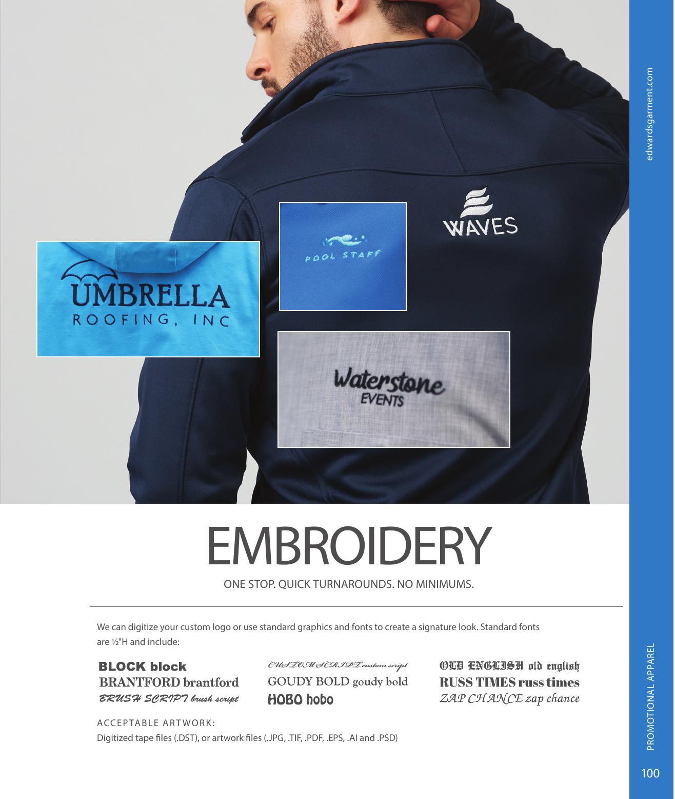Promo apparel that is great to decorate and include in event and spot buy business