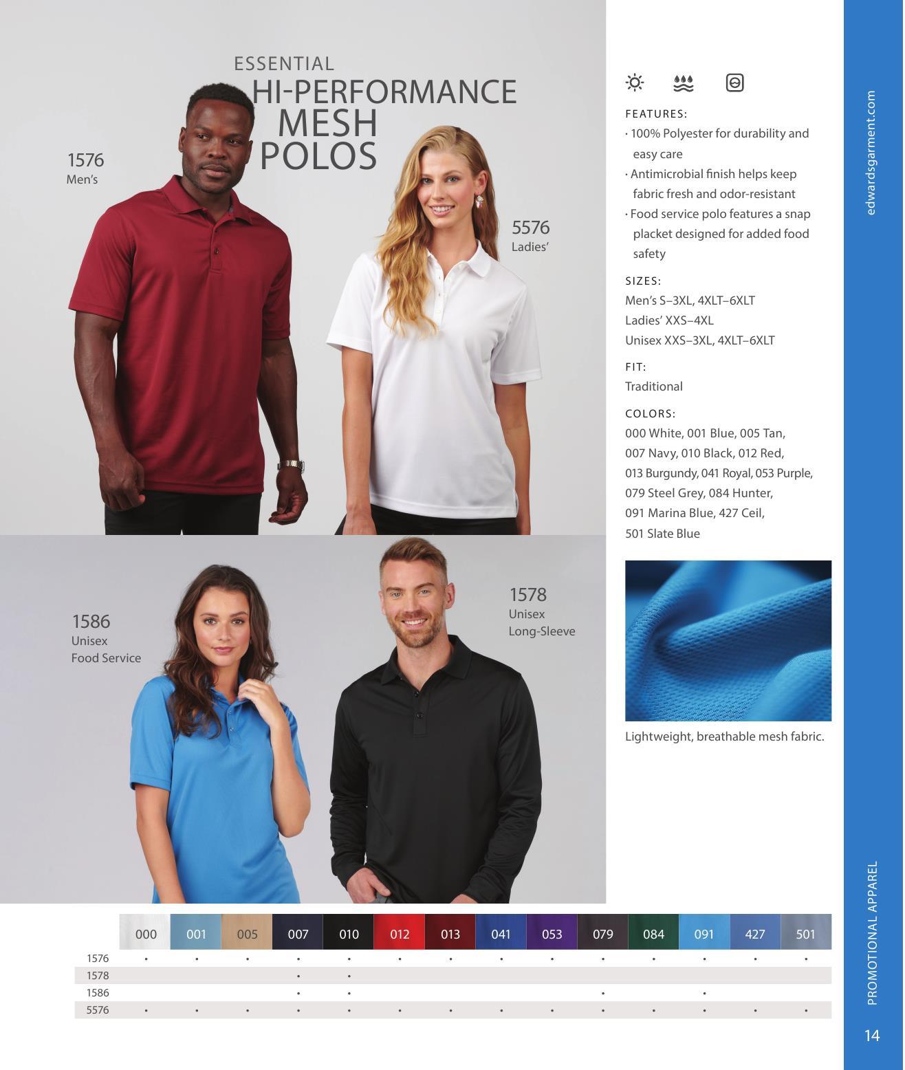 Promo apparel that is great to decorate and include in event and spot buy business
