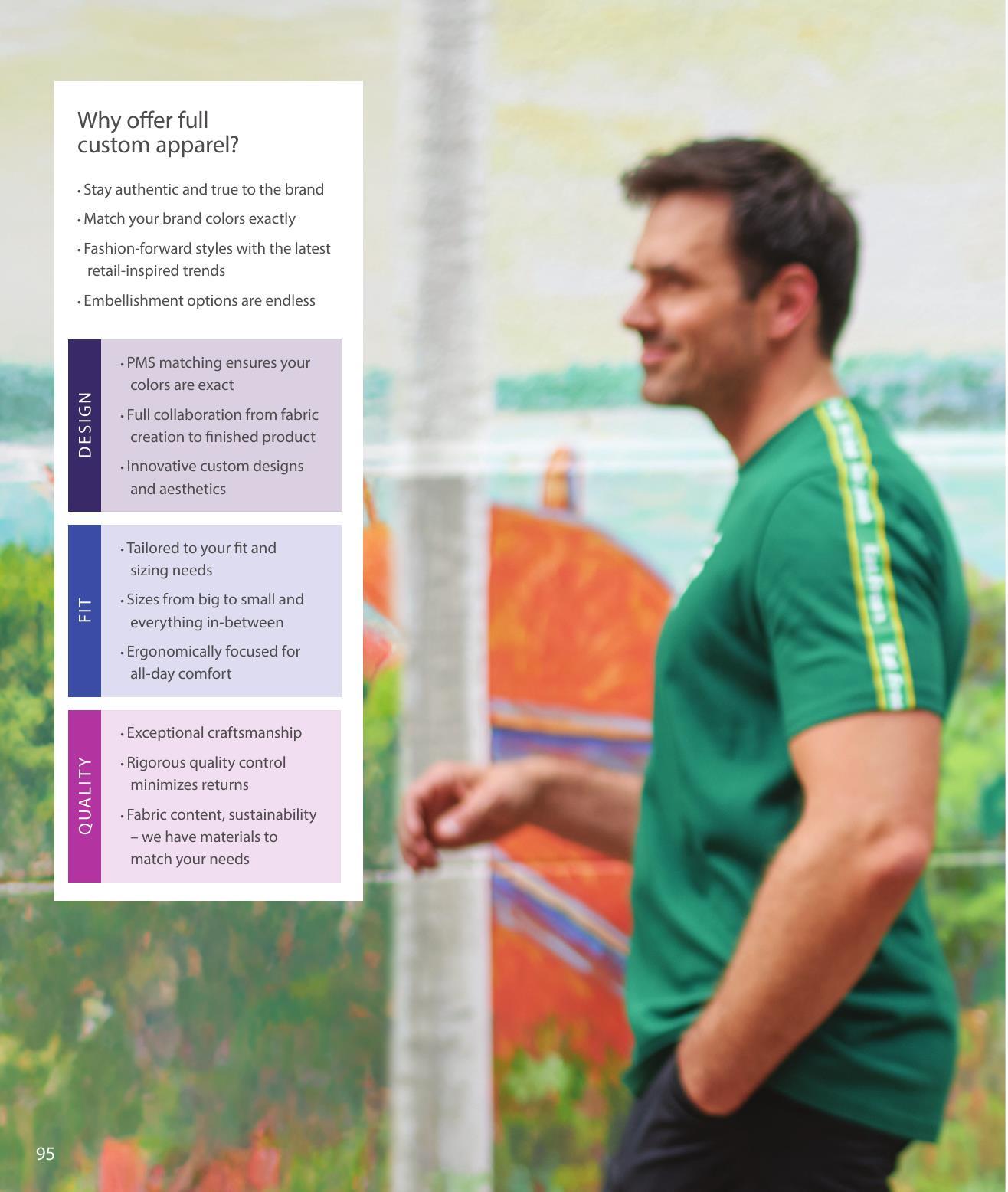 Promo apparel that is great to decorate and include in event and spot buy business