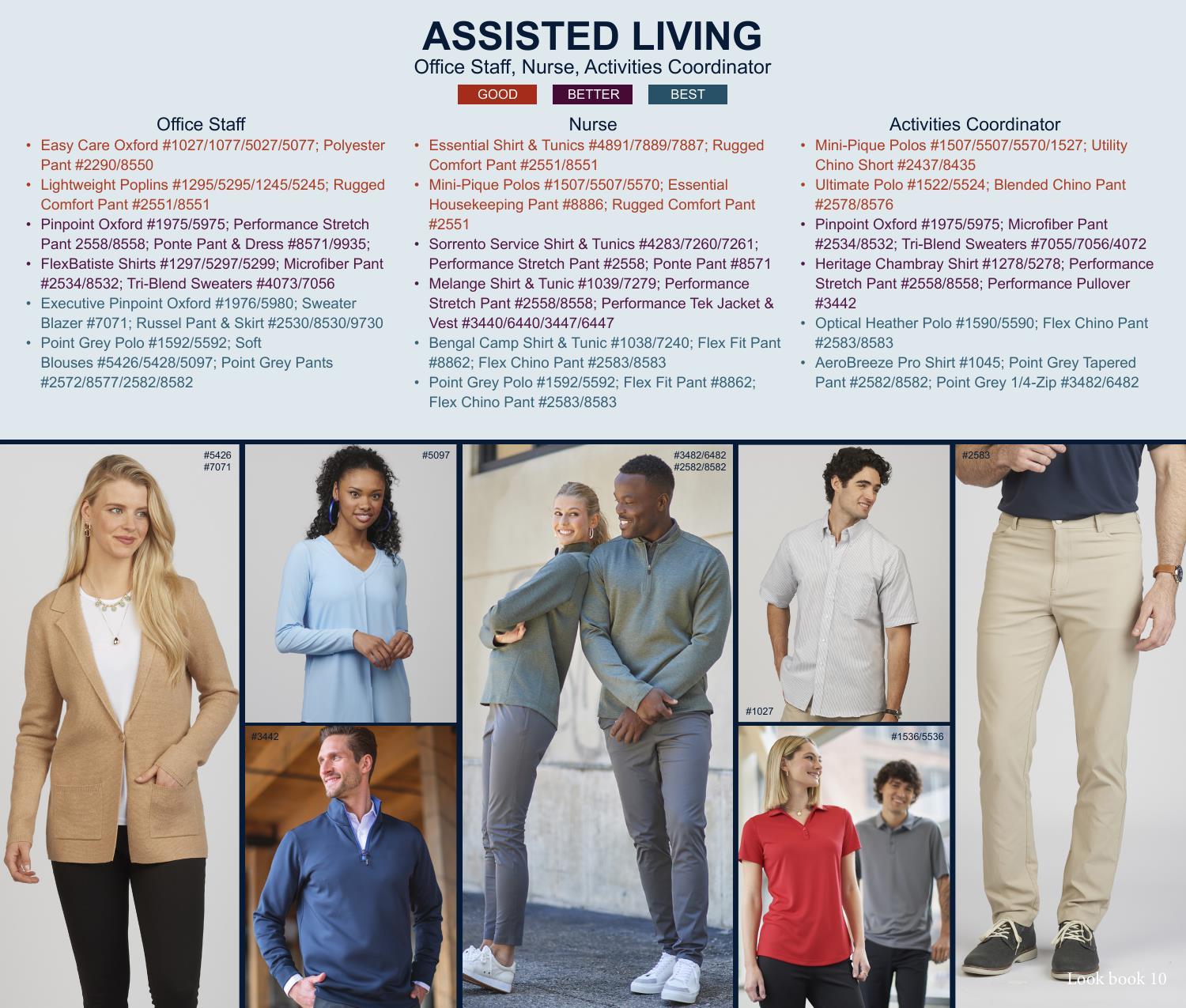 Looking to expand your book of business?  Let our industry uniform lookbook be your guide!