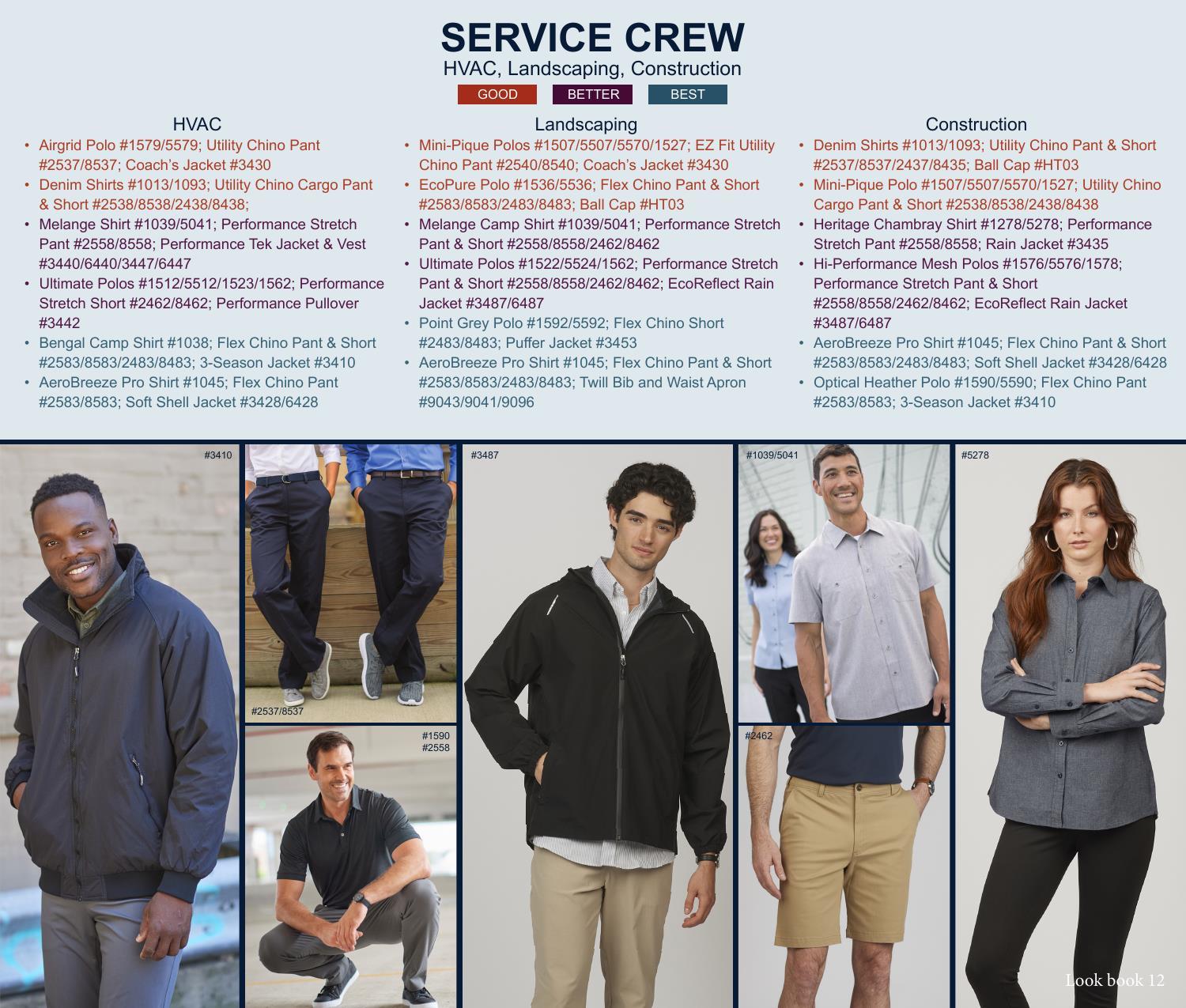 Looking to expand your book of business?  Let our industry uniform lookbook be your guide!