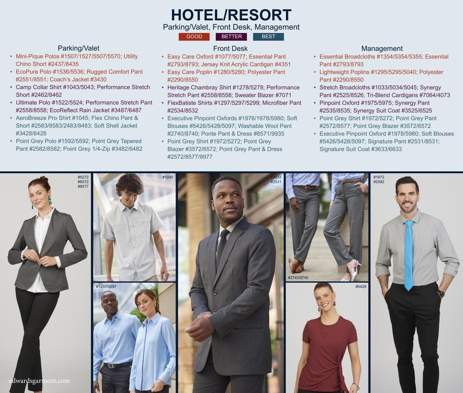 Looking to expand your book of business?  Let our industry uniform lookbook be your guide!