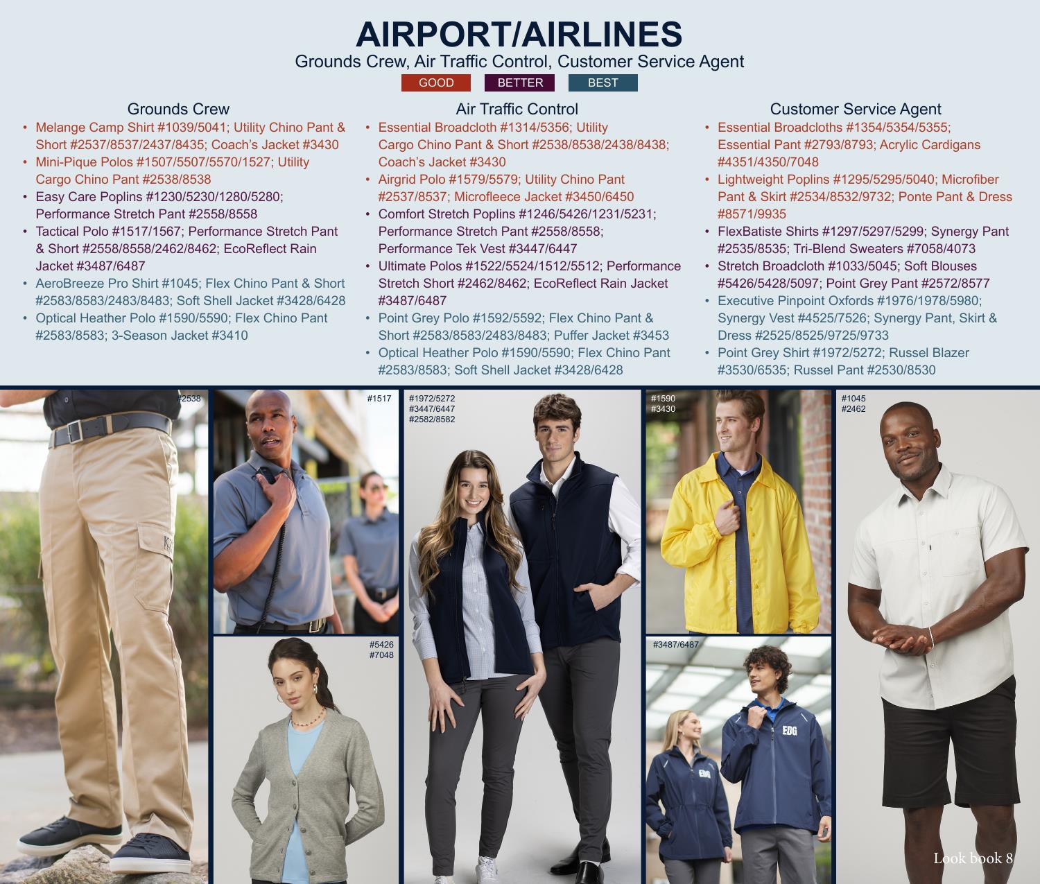 Looking to expand your book of business?  Let our industry uniform lookbook be your guide!