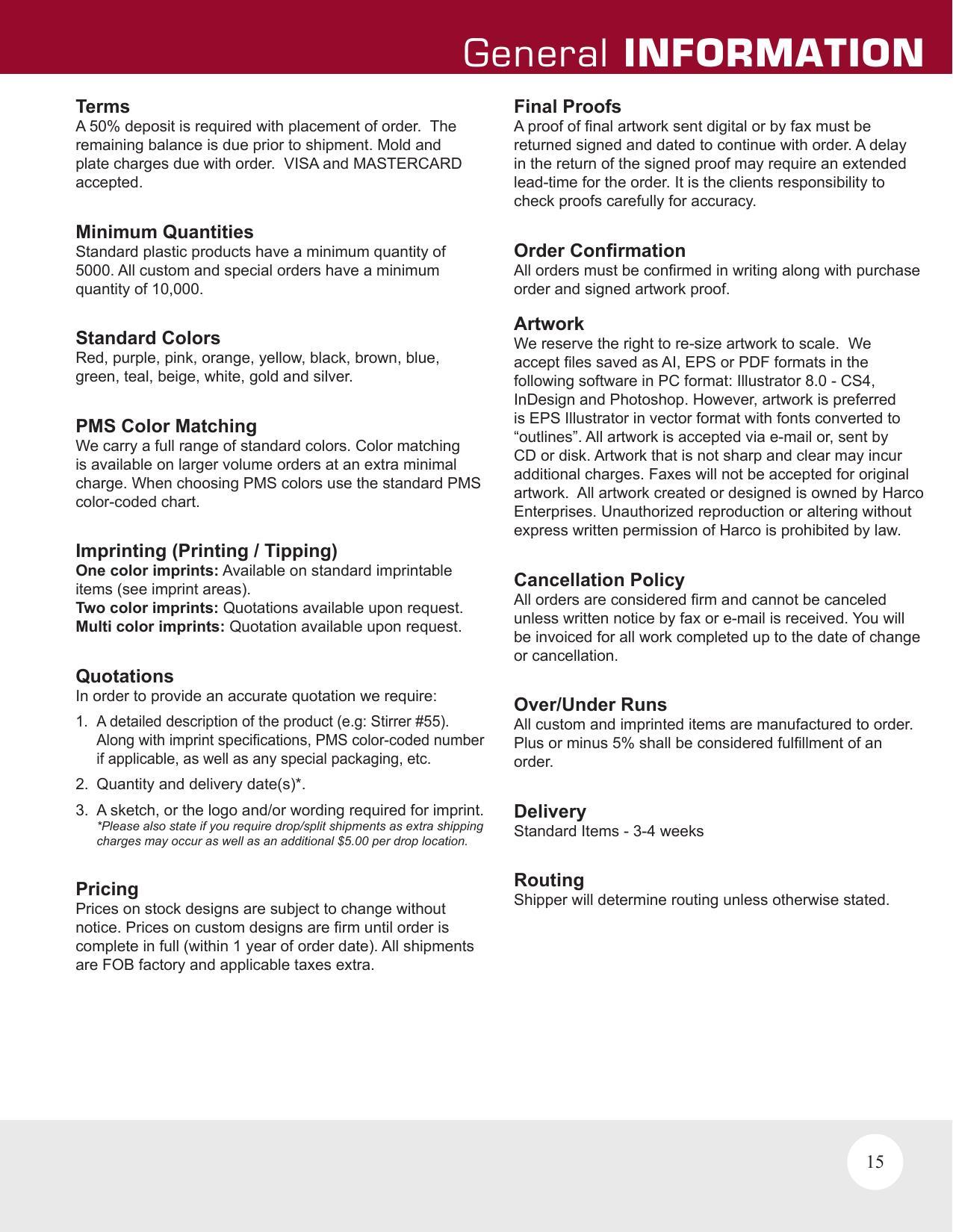 Harco Food Service Promotional Catalog 2025 - Unbranded - Browse through our extensive catalogue