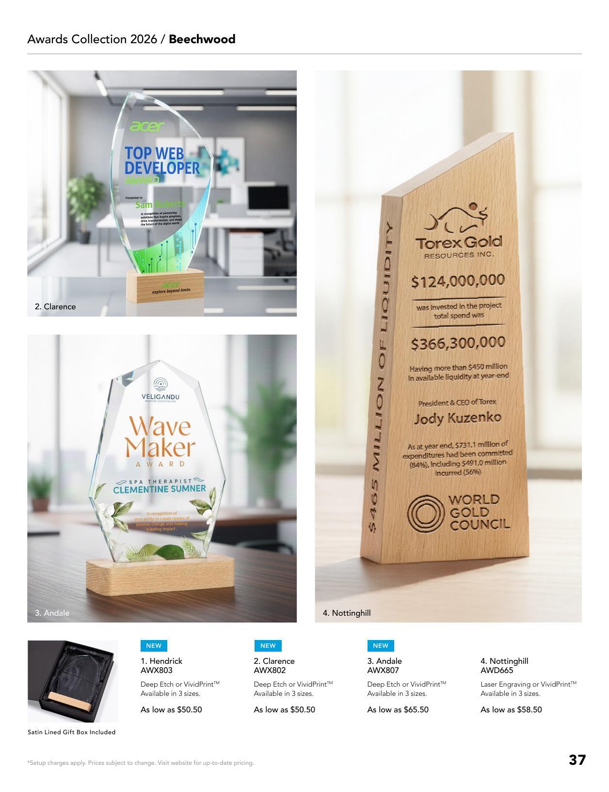 2026 Awards Catalog CA