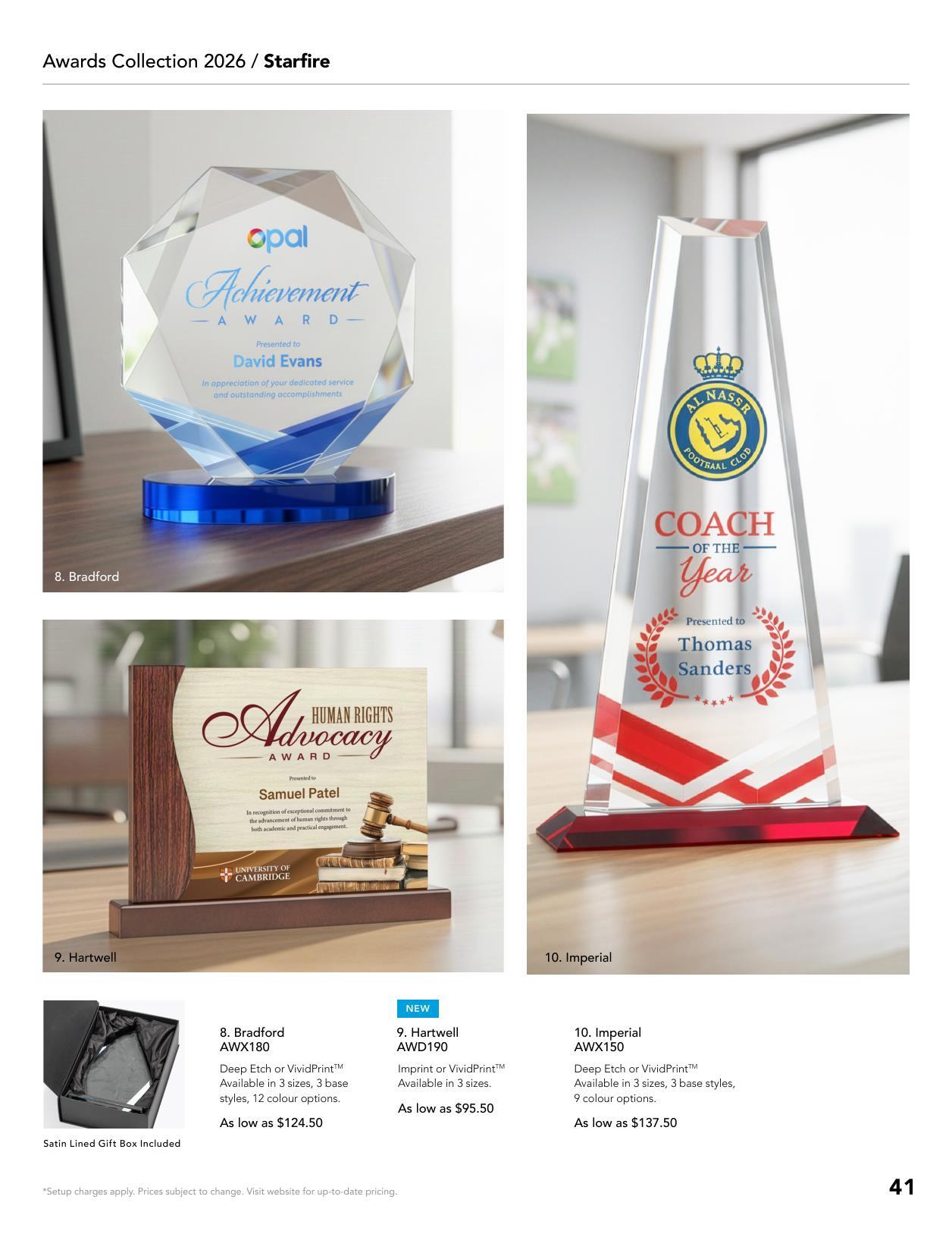 2026 Awards Catalog CA