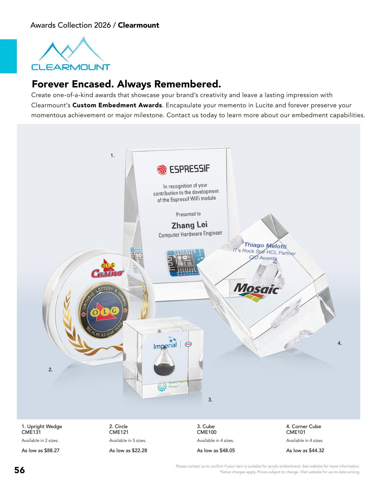 2026 Awards Catalog CA