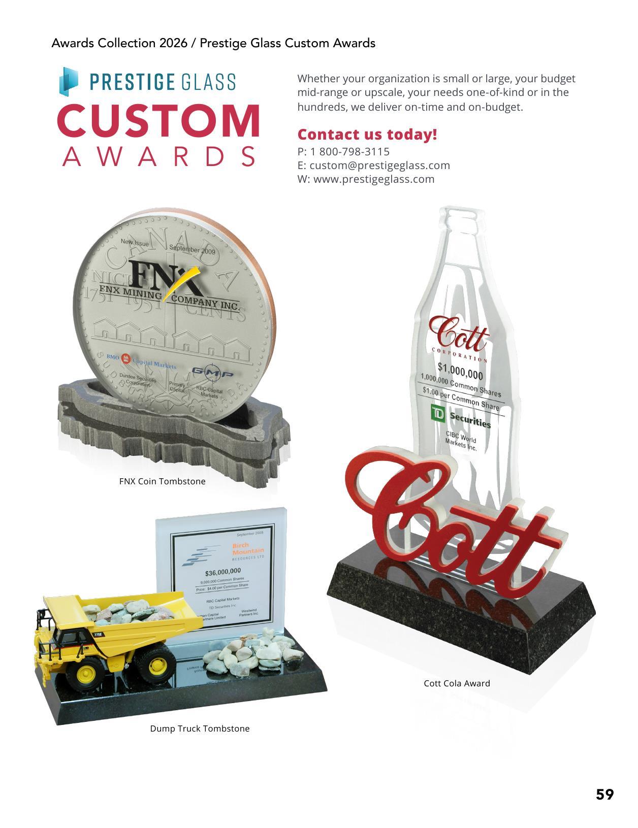 2026 Awards Catalog CA