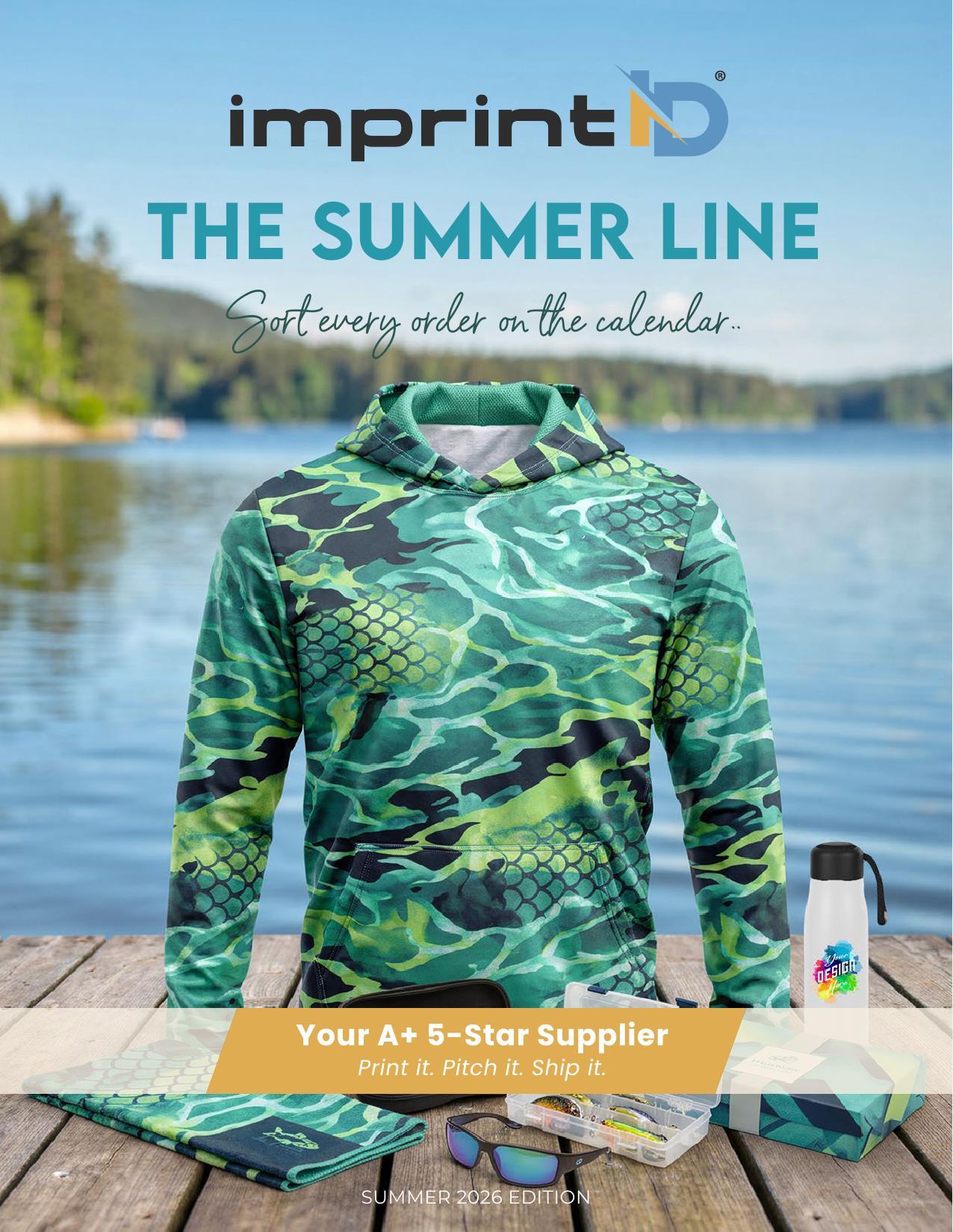 Custom products, sustainable swag, and premium brands for summer success.