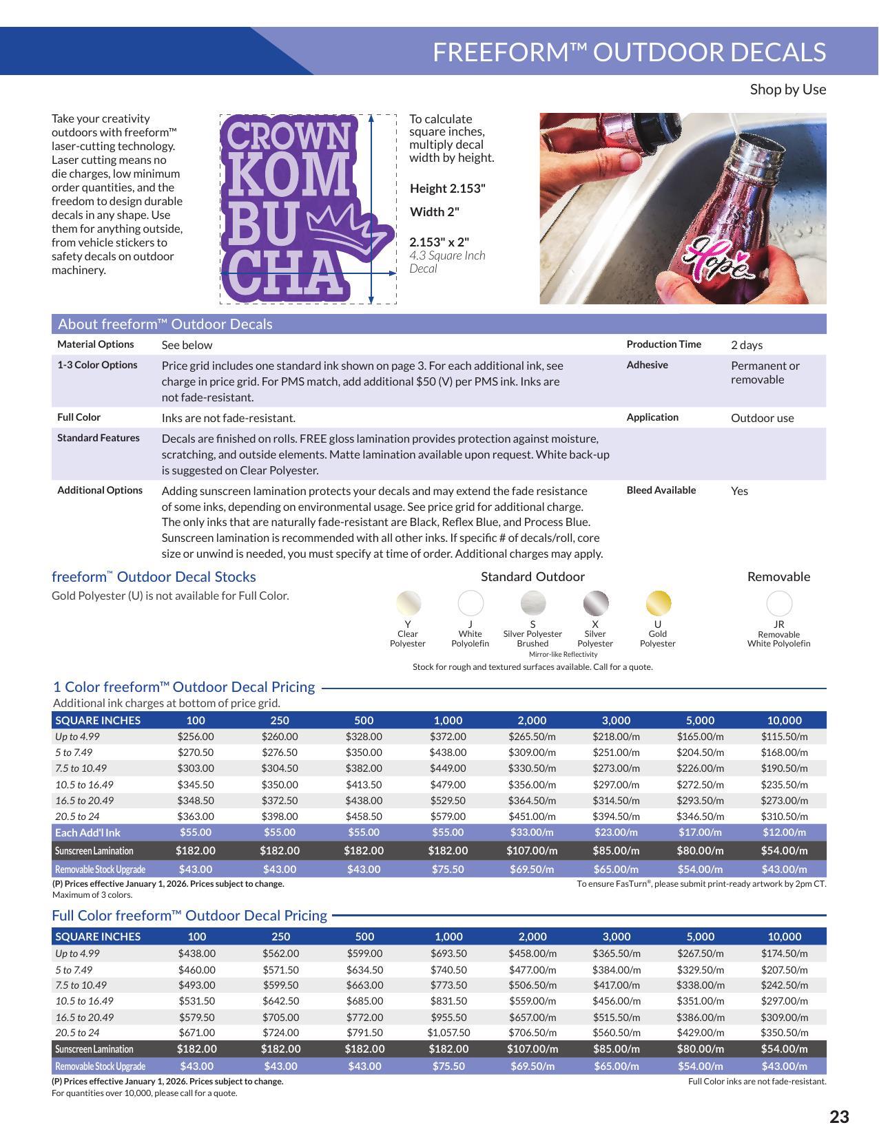 2026 Custom Product Guide Unbranded