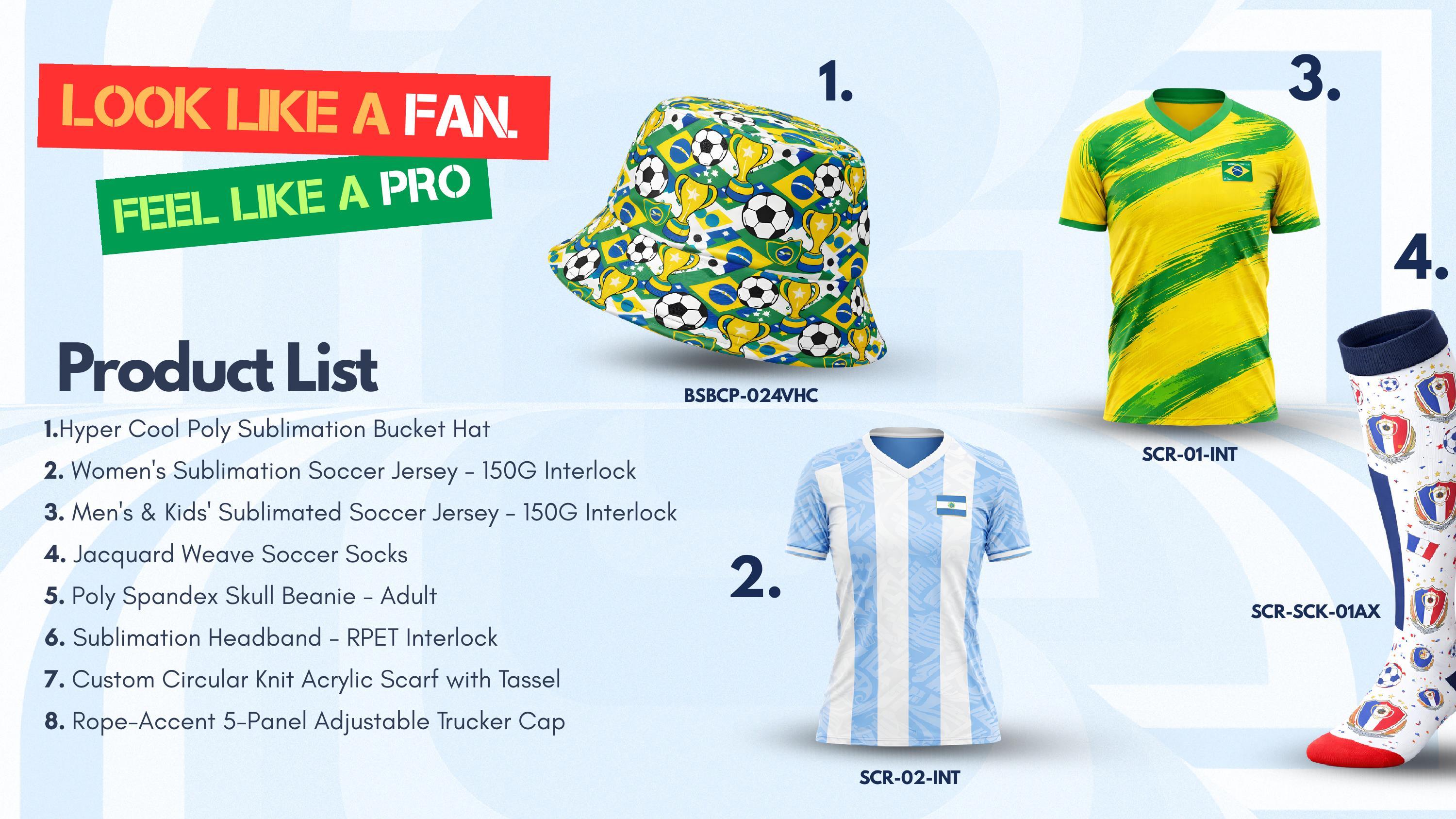 Get inspired this world cup by feeling like fan and looking like pro with these product ideas.