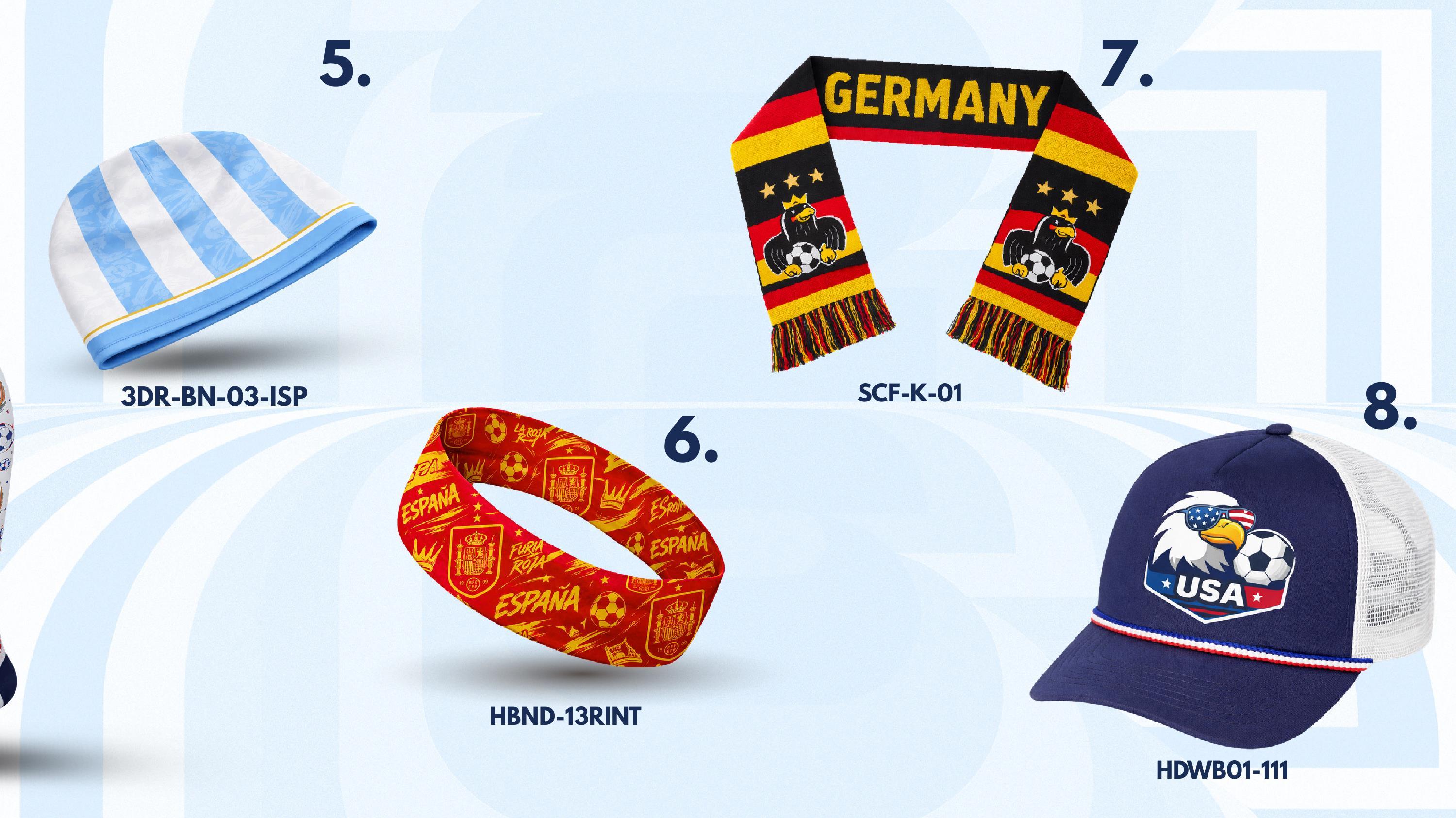 Get inspired this world cup by feeling like fan and looking like pro with these product ideas.