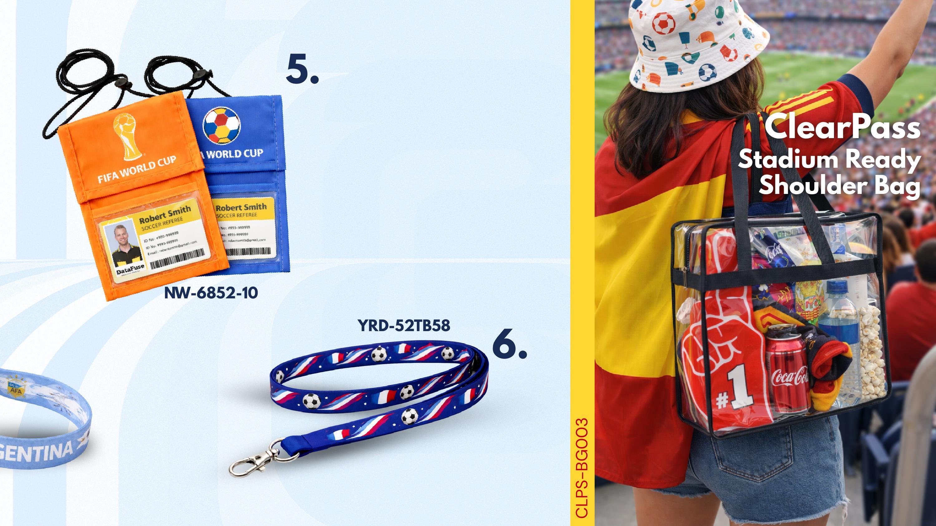 Get inspired this world cup by feeling like fan and looking like pro with these product ideas.