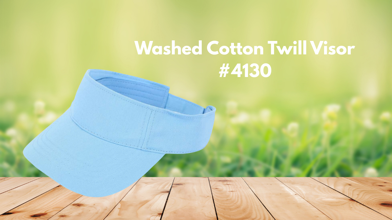 Style 4130 Washed Cotton Twill Visor
