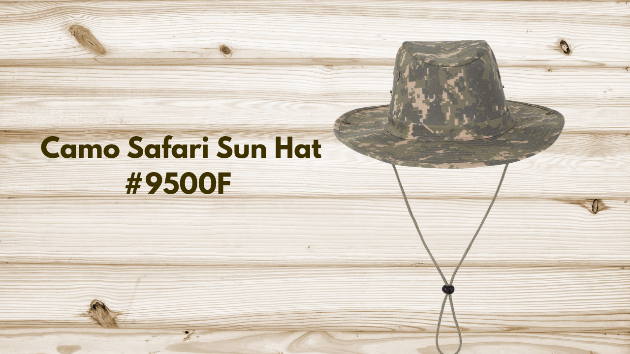9500F Camo Safari Sun Hat