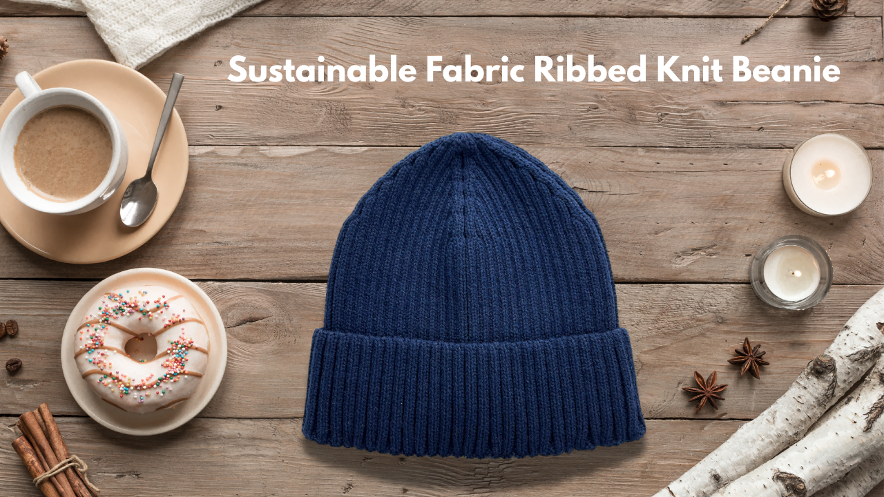 Sustainable Ribbed Knit Beanie