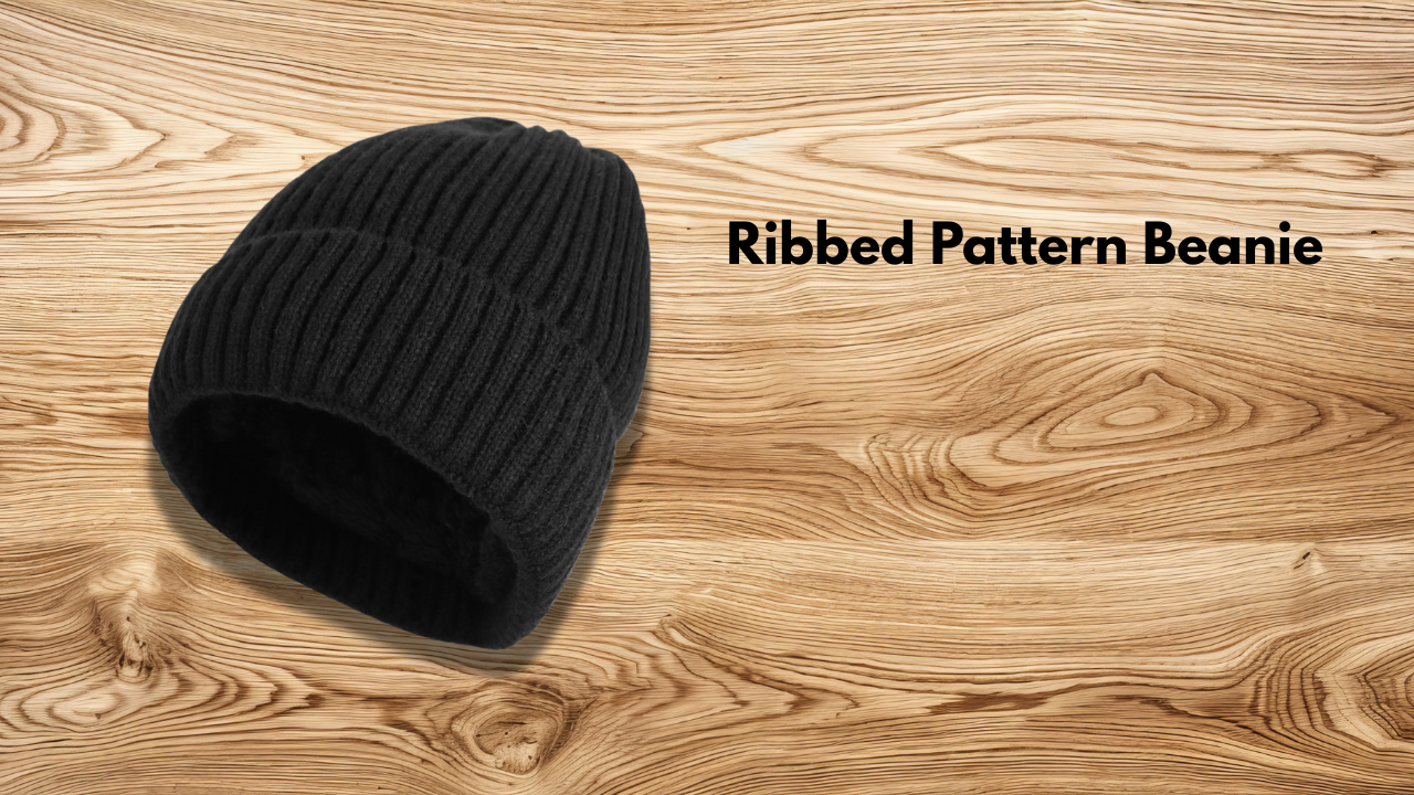 Ribbed Pattern Beanie