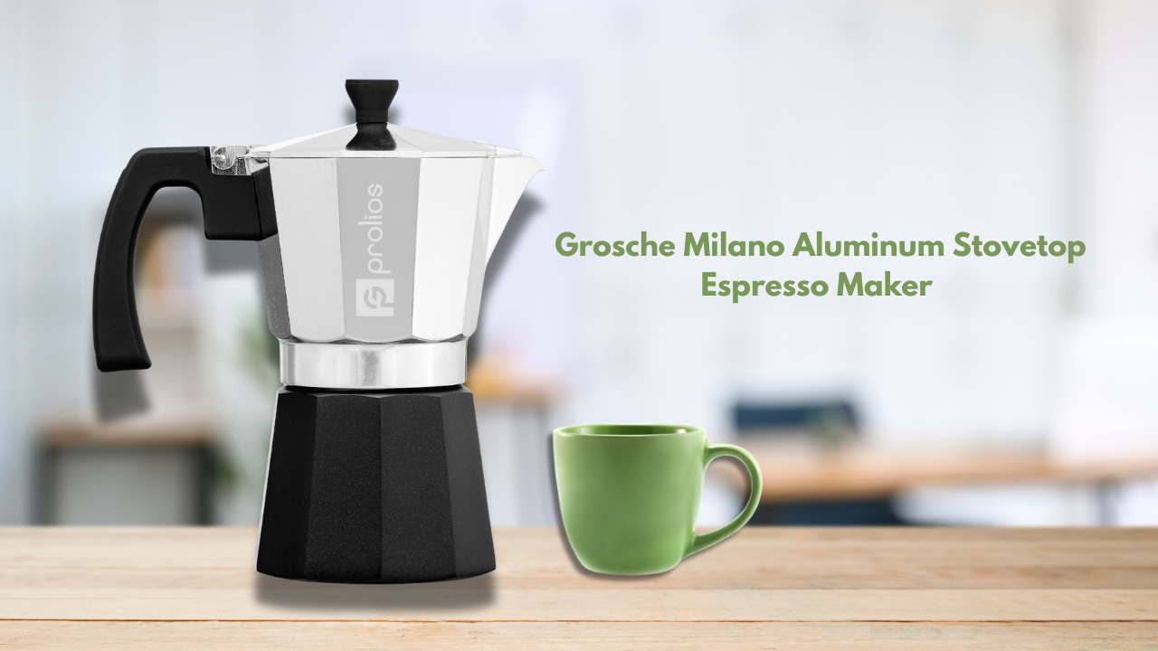 Grosche Milano Aluminum Stovetop Espresso Maker