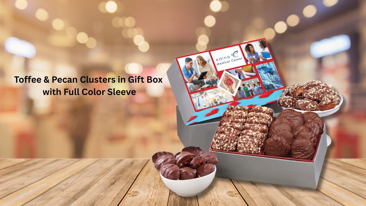 Toffee &amp; Pecan Clusters Gift Box