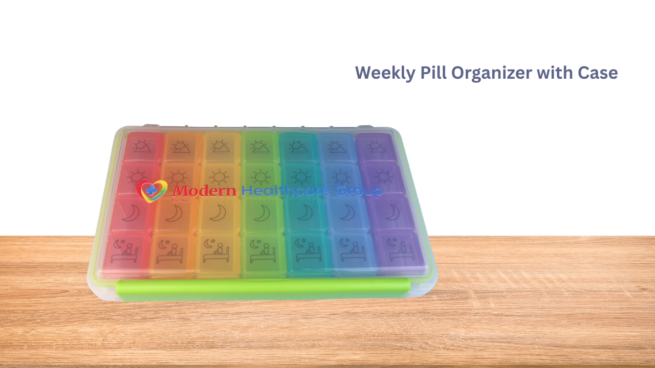 Weekly Pill Organizer With Case