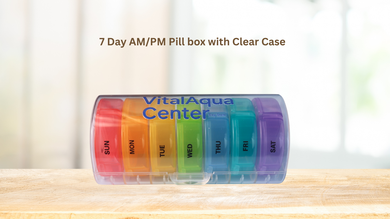 7 Day AM/PM Pill Box With Clear Case