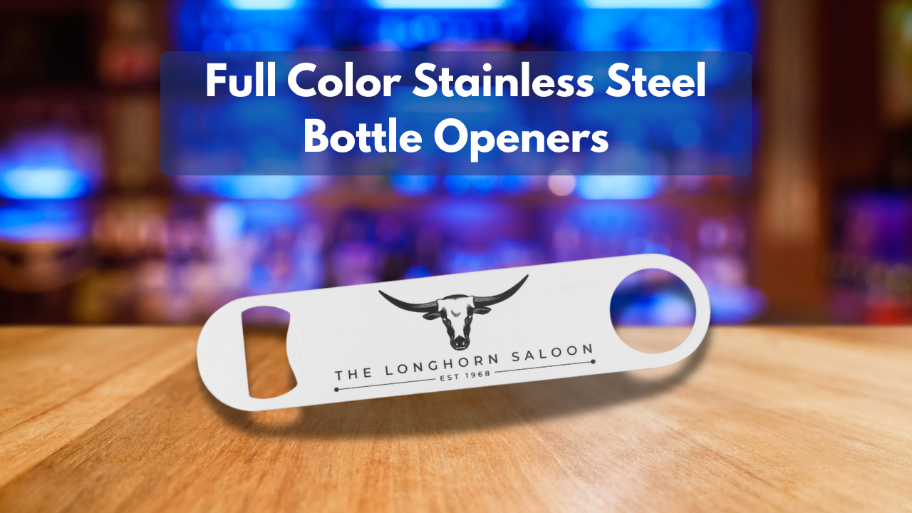 Full Color Stainless Steel Bottle Openers