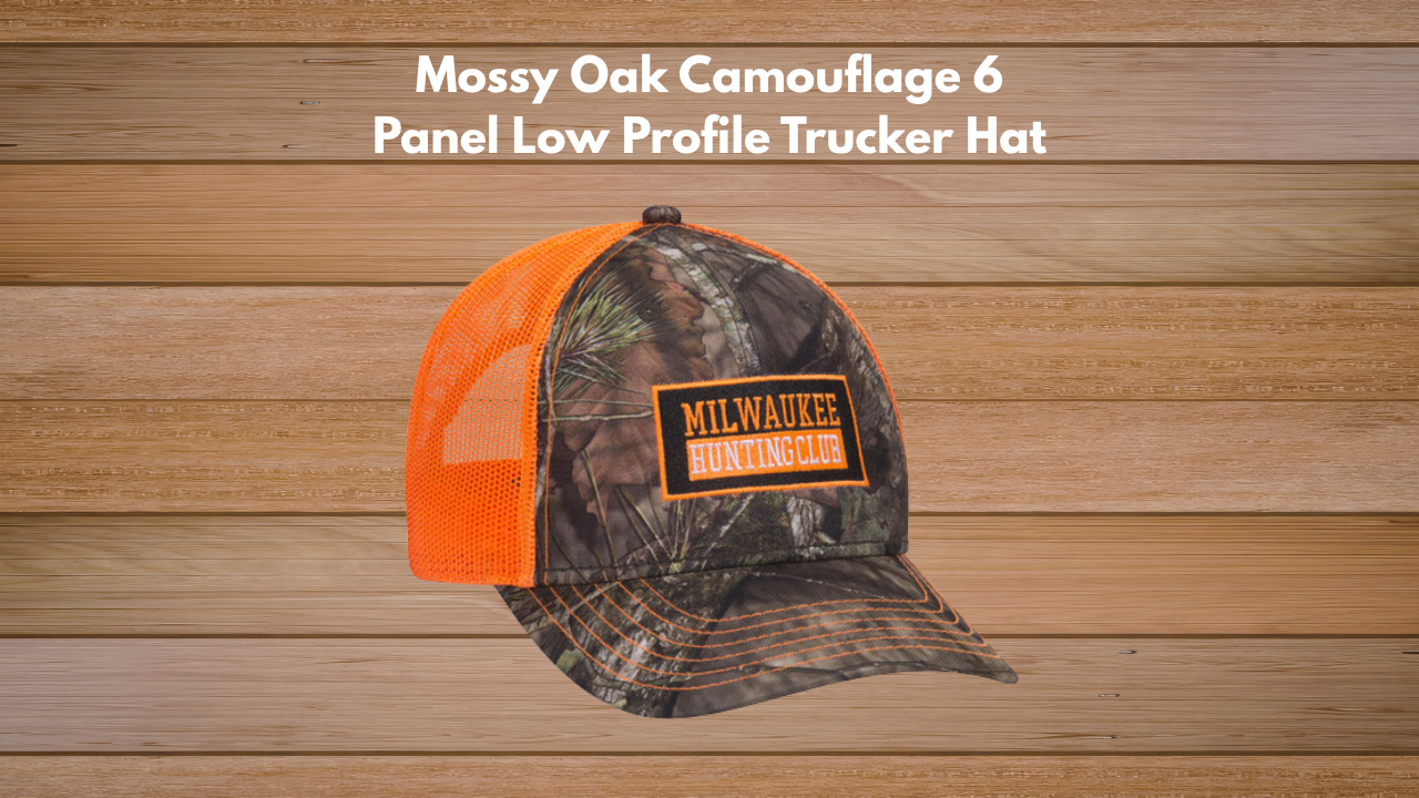 Mossy Oak Camouflage 6 Panel Low Profile Trucker Hat