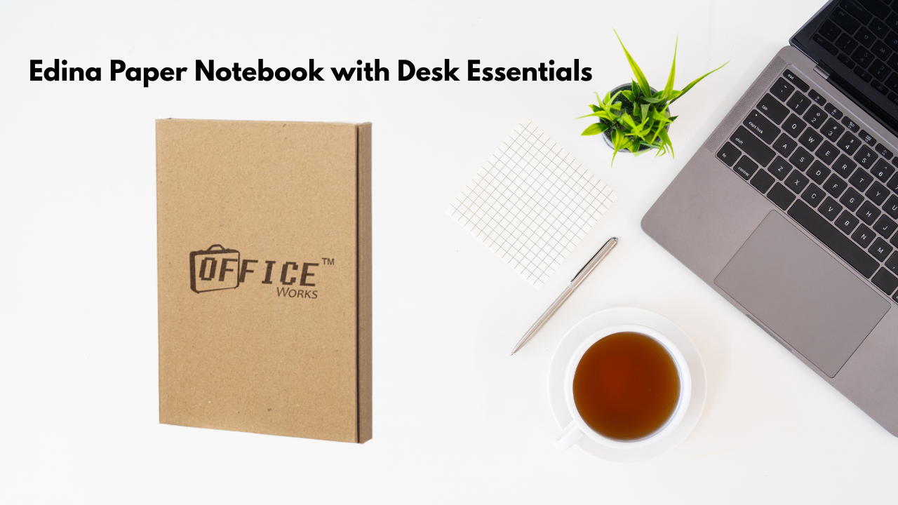 Edina Paper Notebook with Desk Essentials