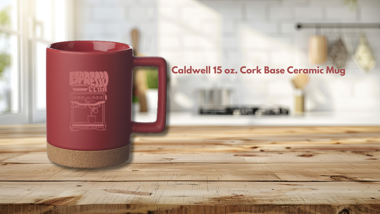 Caldwell 15 oz. Cork Base Ceramic Mug