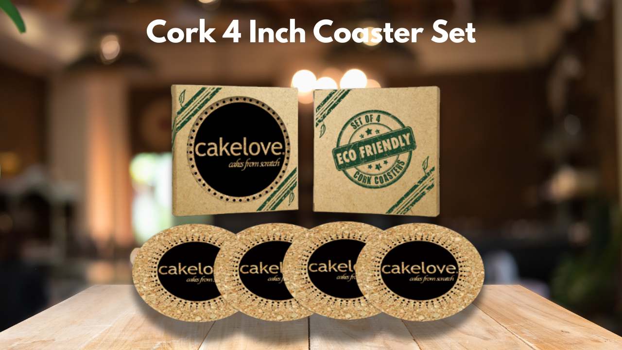 Cork 4 Inch Coaster Set
