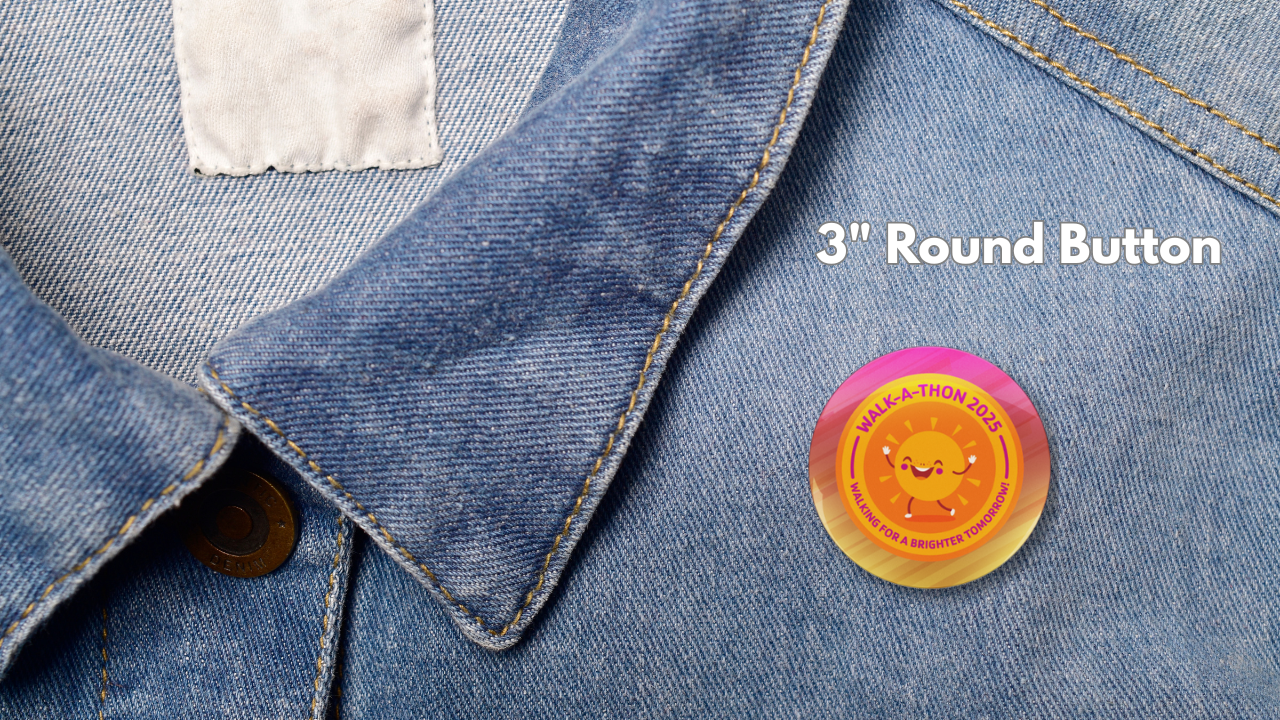 3" Round Button