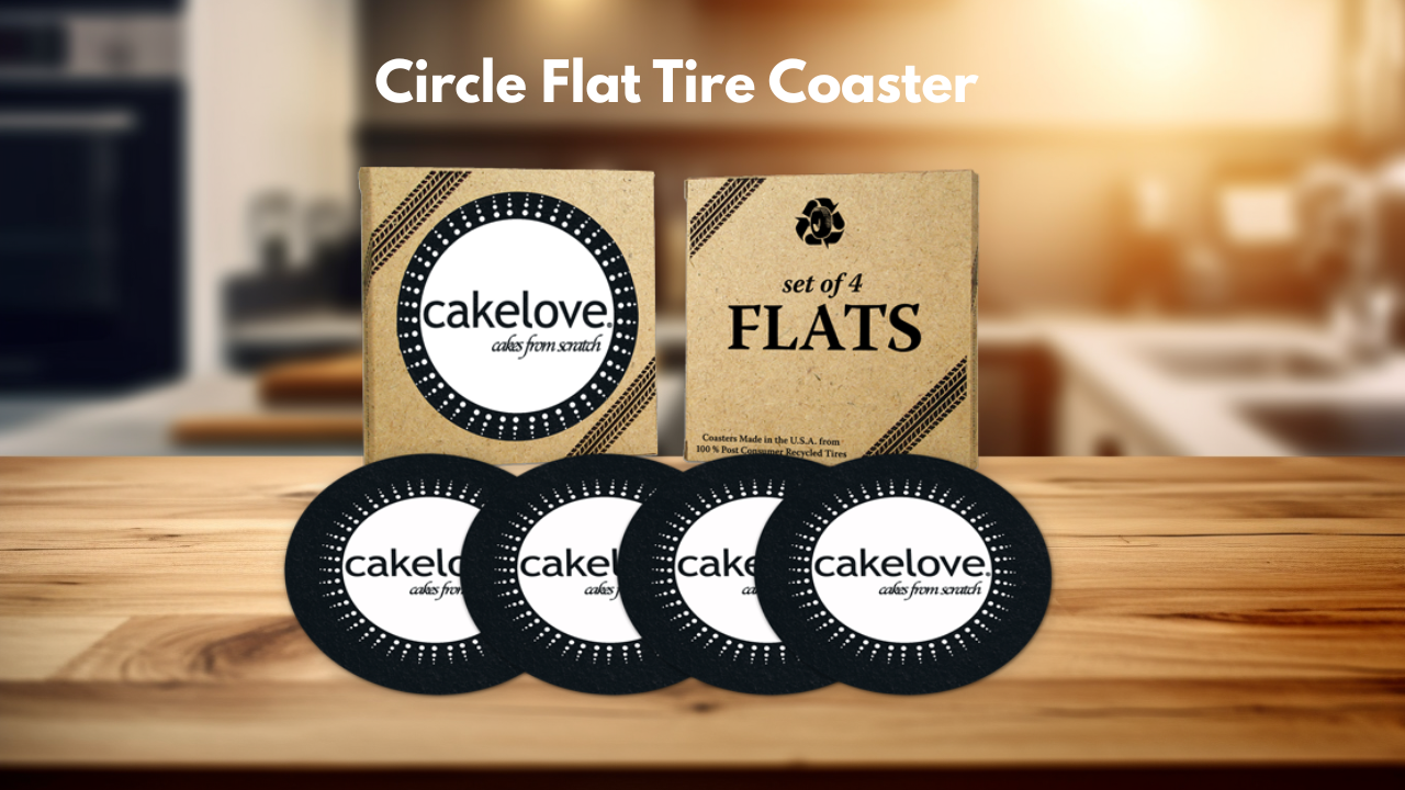  Circle Flat Tire Coaster Set