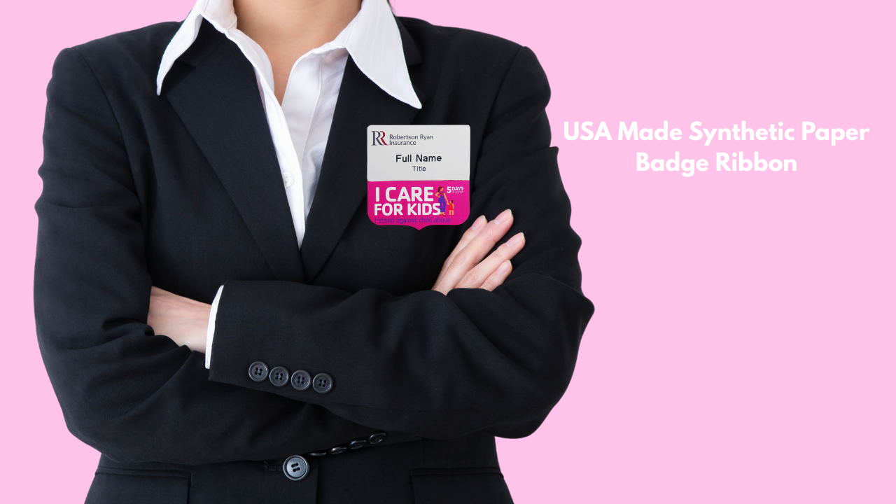 Synthetic Paper Badge Ribbon