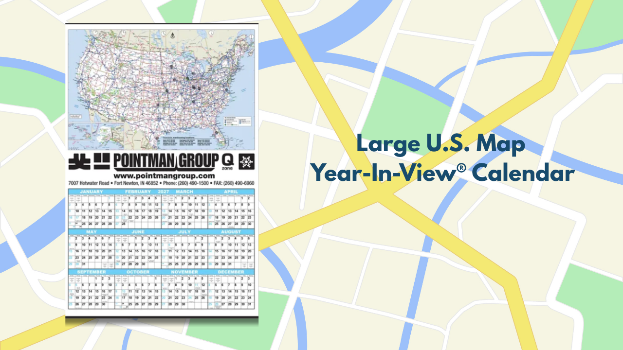 U.S. Rand McNally Map Year-In-View® Calendar