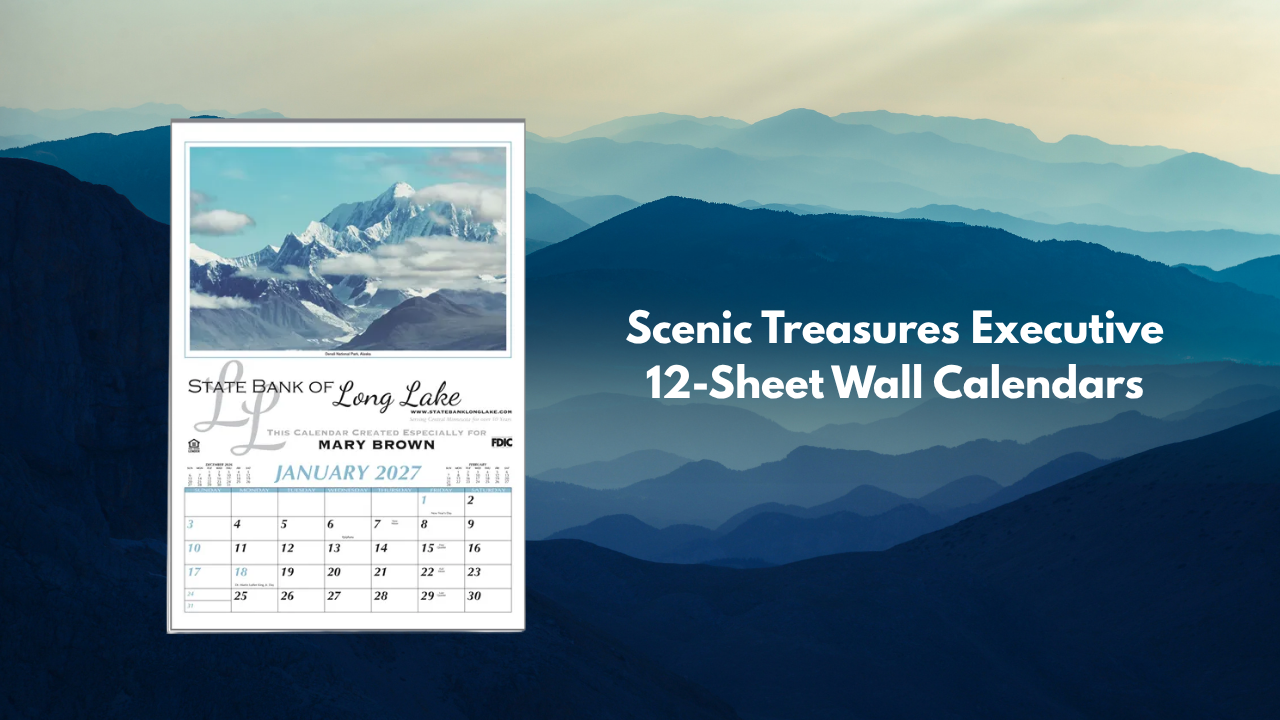 Scenic Treasures Executive 12-Sheet Wall Calendars